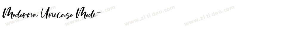 Moderna Unicase Medi字体转换